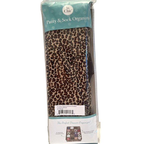 Perfect Drawer Lingerie Organizer Storage Sections Compartments Leopard Print - Picture 7 of 7